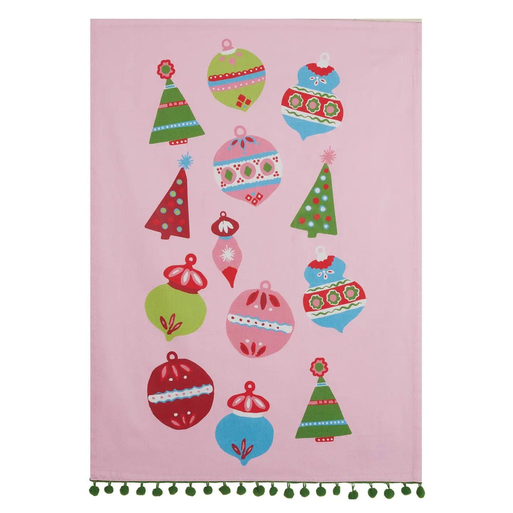 Sparkle Ornaments Kitchen Towel