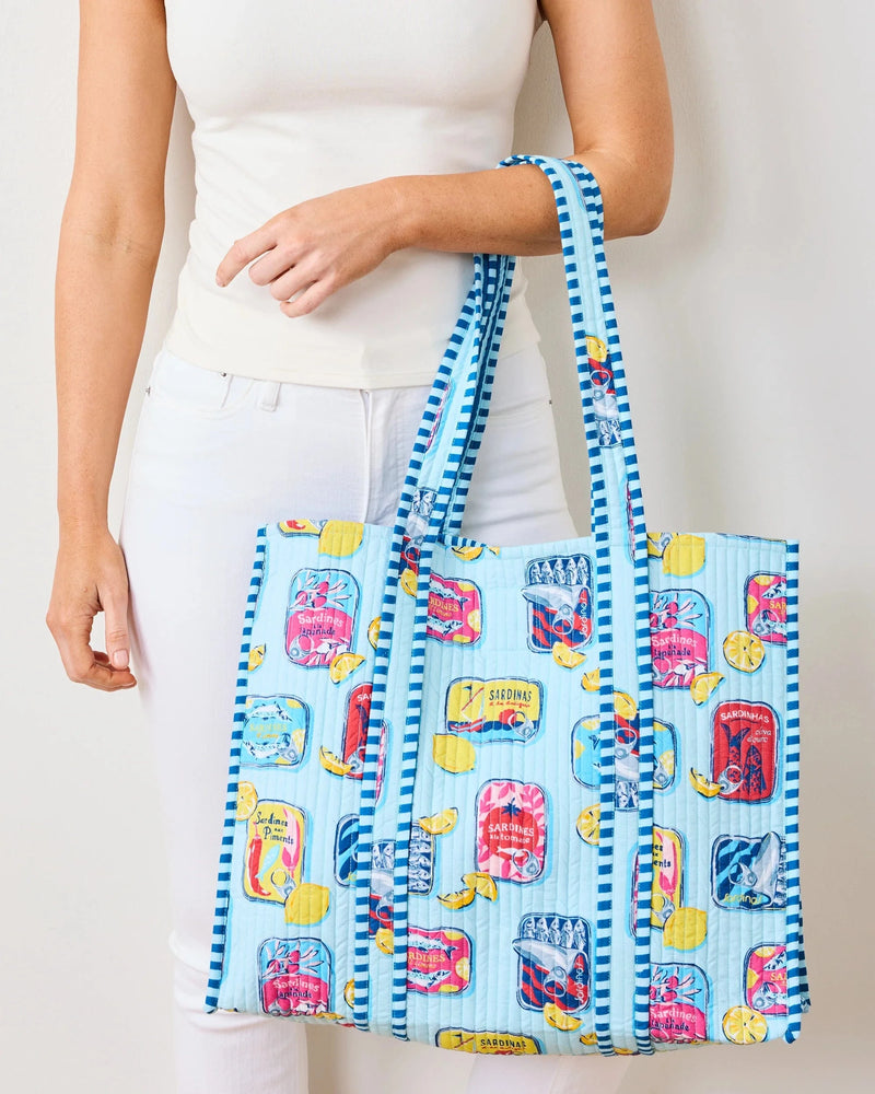 Retro Sardines Traveler Tote