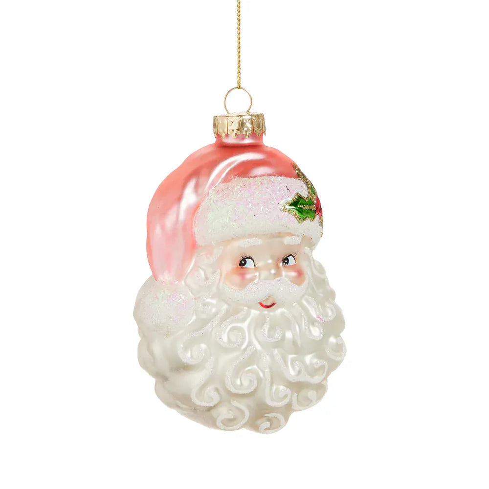 Pink Santa 4" Ornament