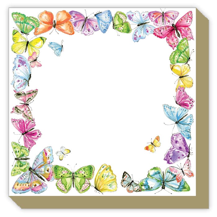 Butterfly Border Luxe Notepad