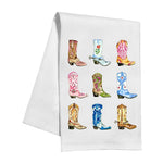 Rosanne Beck Colorful Cowboy Boots Kitchen Towel