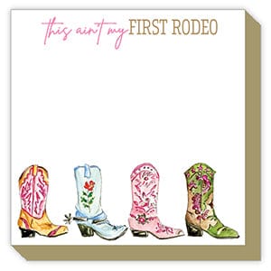 Colorful Cowboy Boots Luxe Notepad