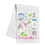 Cosmopolitan Recipe Kitchen Towel