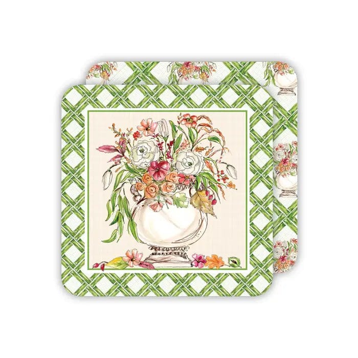 Fall Floral Square Coasters