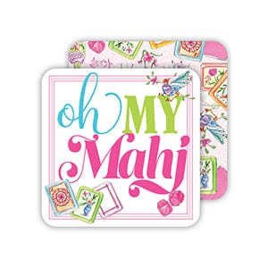 Mahjong Tiles Oh My Maj Square Coasters