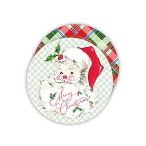 Merry Christmas Santa Claus Round Coasters