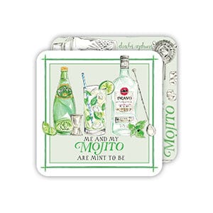 Mojito Mint To Be Square Coasters