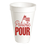 Rosanne Beck Patriotic Pour Styrofoam Cups