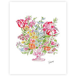 Pink Floral Arrangement Art Print