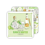 Ranch Water Square Coasters