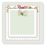 Red & Green Bow Notepad Duo