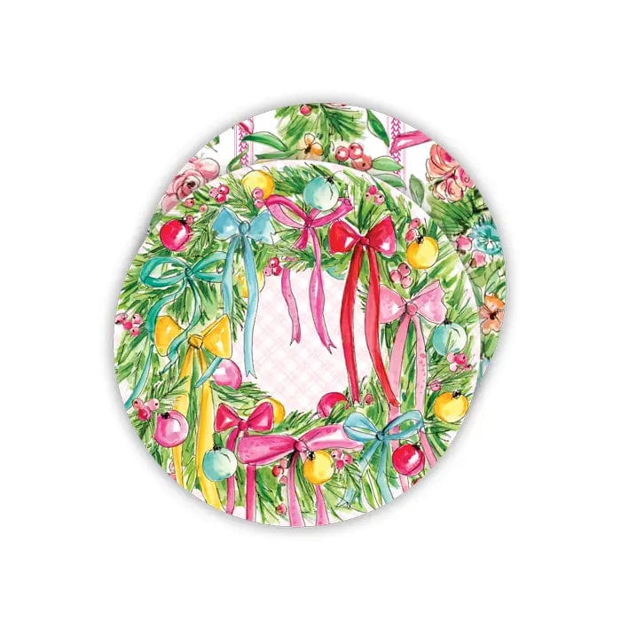 Rosanne Beck Wreath Ornaments & Bows Round Coasters