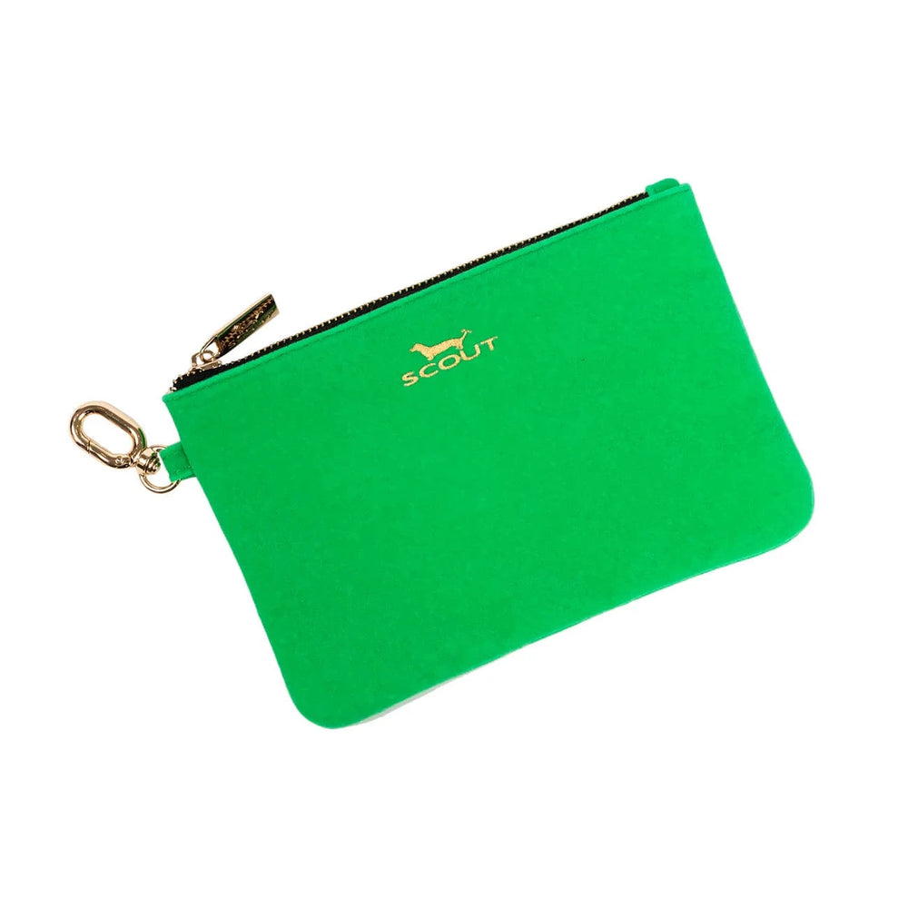 Scout Green Velvet The Carly Pouch