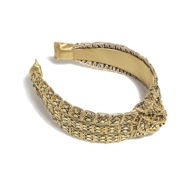 Gold Mesh Bead Headband