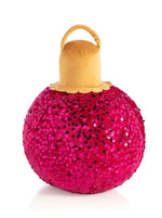 Magenta Sequin Small Bauble Pillow