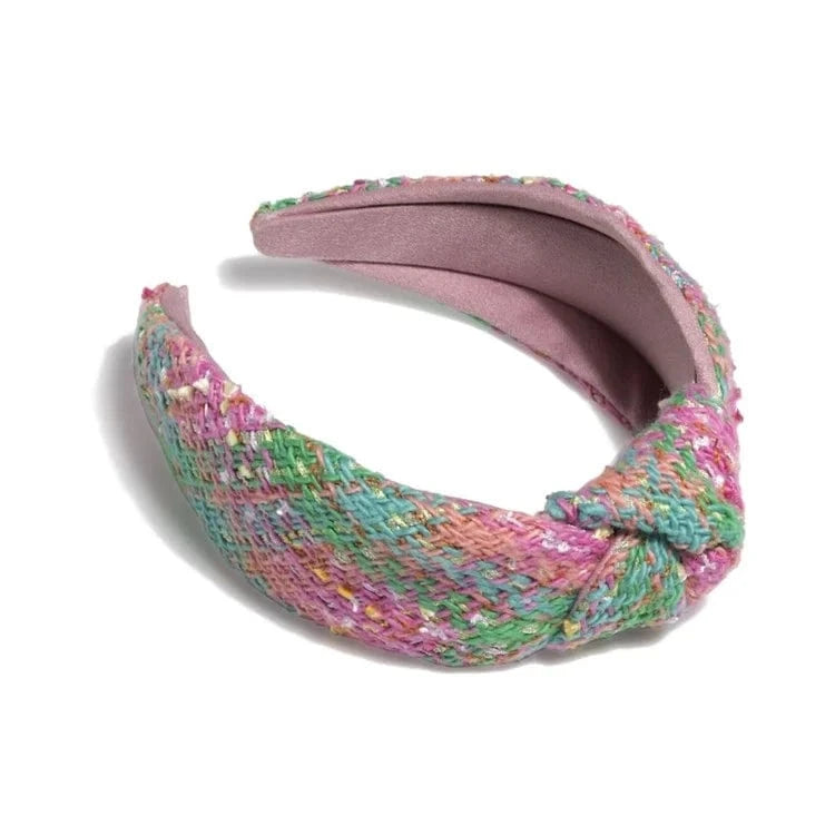 Pink & Green Boucle Headband