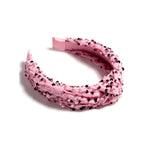 Shiraleah Pink Sequins Knotted Headband