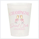 Champagne Social Club Frosted Cups-Set of 6