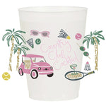 Country Club Cocktails Frosted Cups-Set of 6