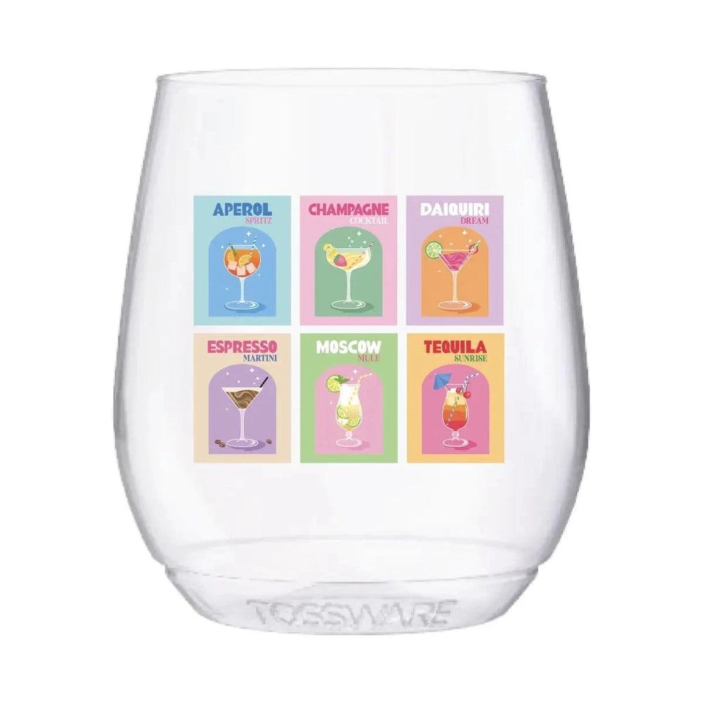 Drinks Art Stemless Wine Tossware
