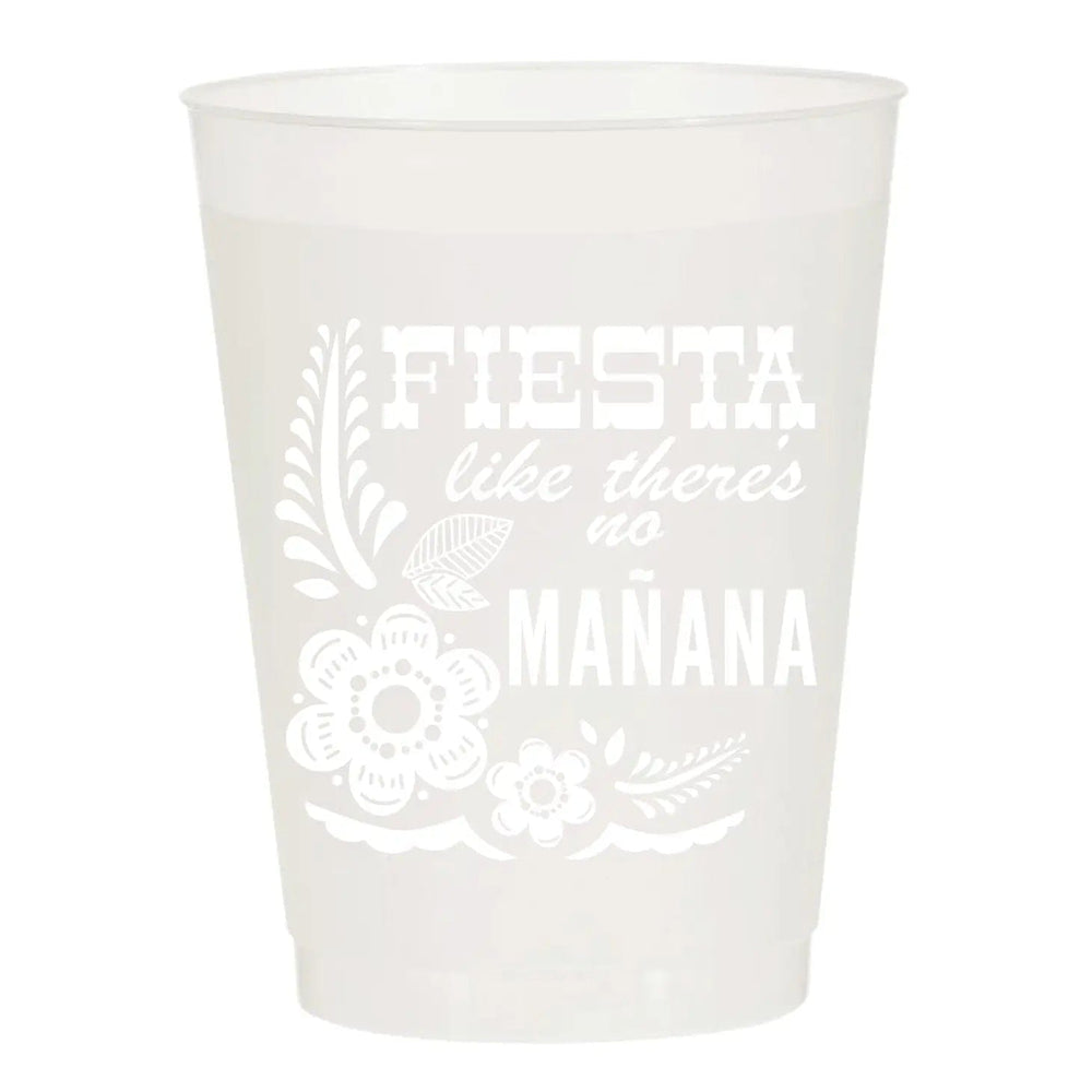 Fiesta Like There's no Manana Frosted Cups-Set of 6