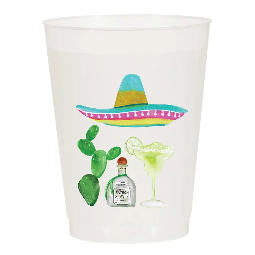 Fiesta Margarita Frosted Cups-Set of 6