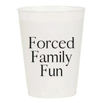 Forced Family Fun Frosted Cups-Set of 6