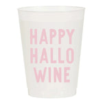 Happy Hallo Wine Frosted Cups-Set of 6