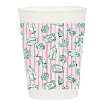Italian Summer Grapes Frosted Cups-Set of 6