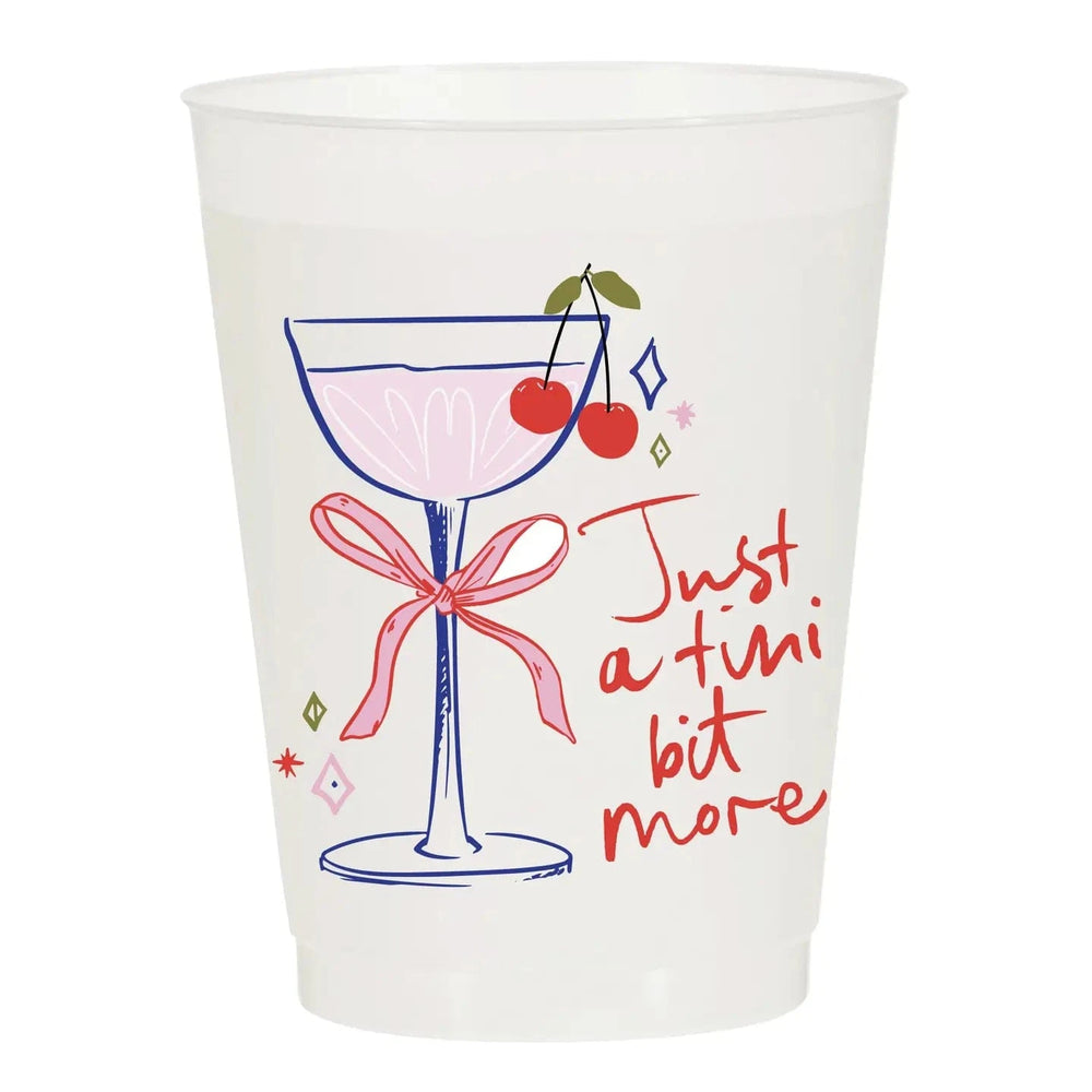 Sip Hip Hooray Just A Tini Bit More Frosted Cups-Set of 6