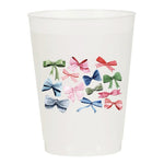Sip Hip Hooray Multi-Bows Frosted Cups-Set of 6