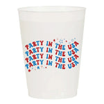 Sip Hip Hooray Party in the USA Frosted Cups-Set of 6