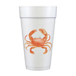 Stone Crab Foam Cups-Set of 10