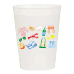 Summer Living Frosted Cups-Set of 6