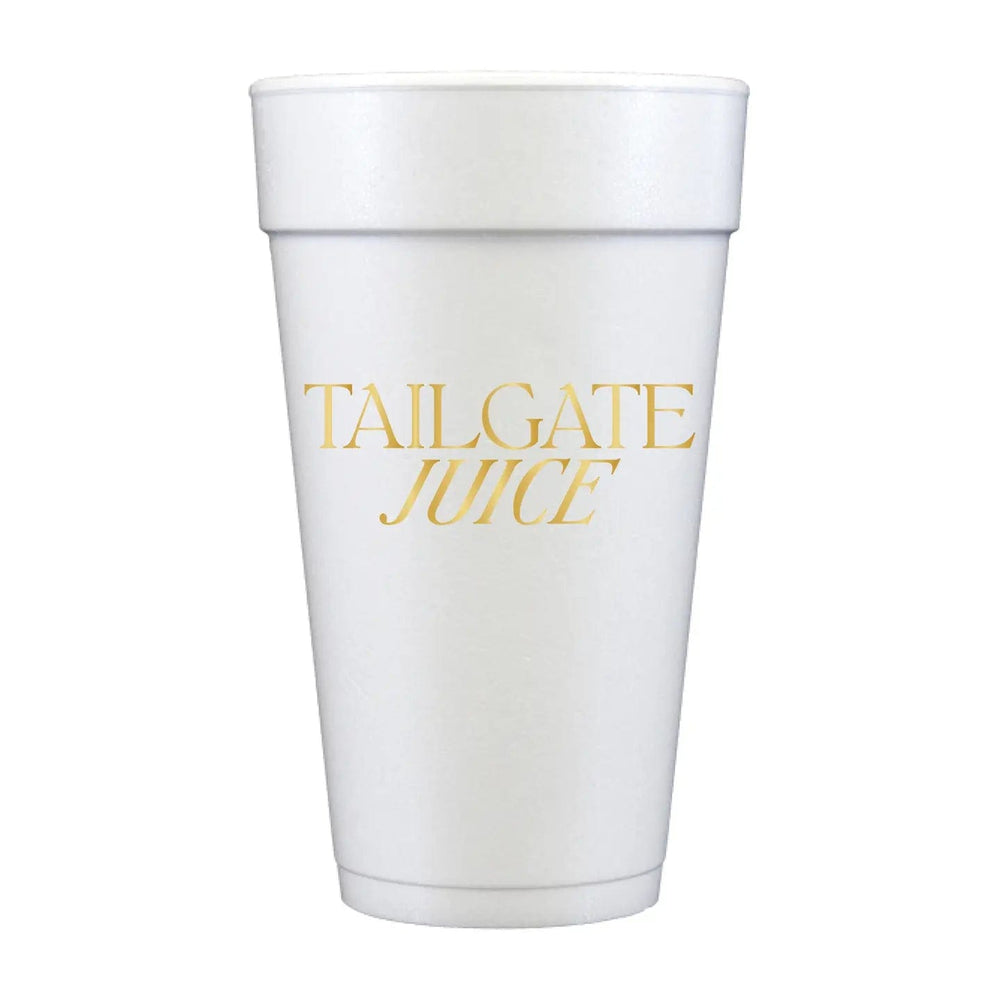 Tailgate Juice Foam Cups-Set of 10