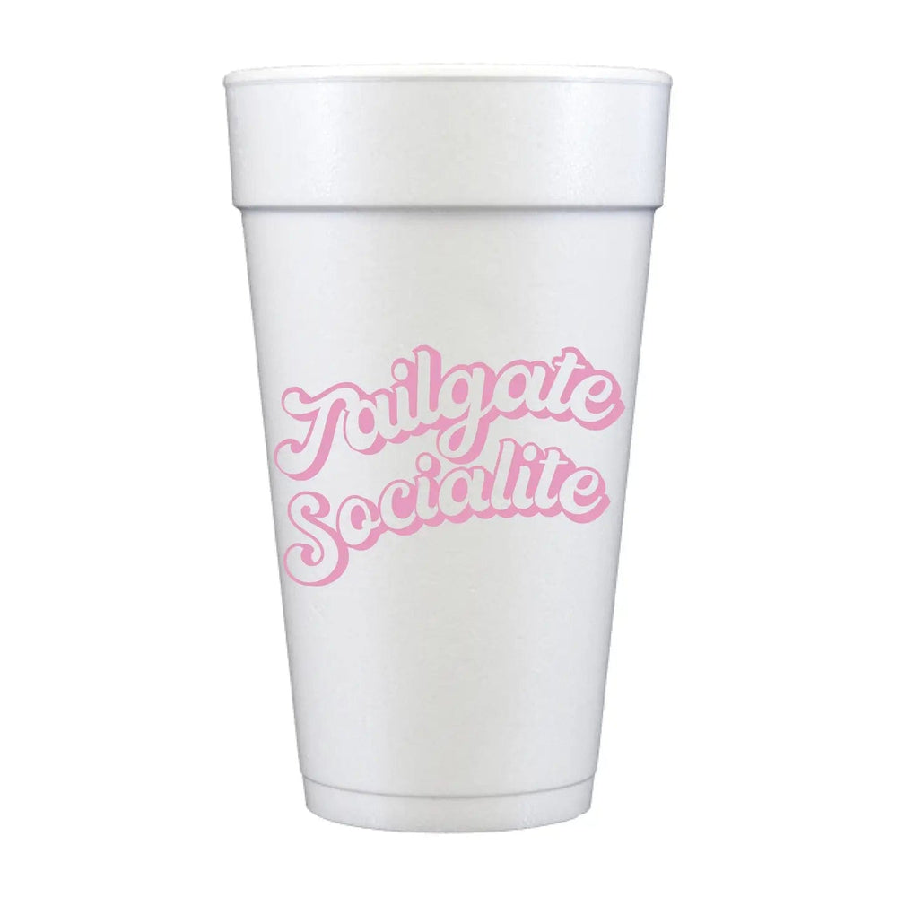 Sip Hip Hooray Tailgate Socialite Foam Cups-Set of 10