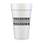 Touchdown Football Foam Cups-Set of 10