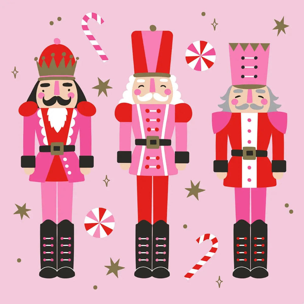 3 Nutcracker Cocktail Napkins