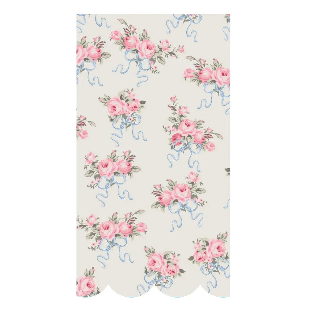 Bow Rose Bouquet Guest Napkins