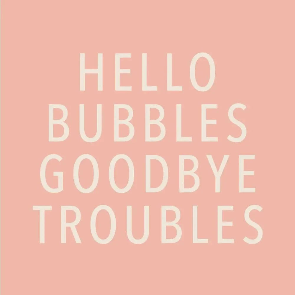 Soiree Sisters Hello Bubbles Cocktail Napkins