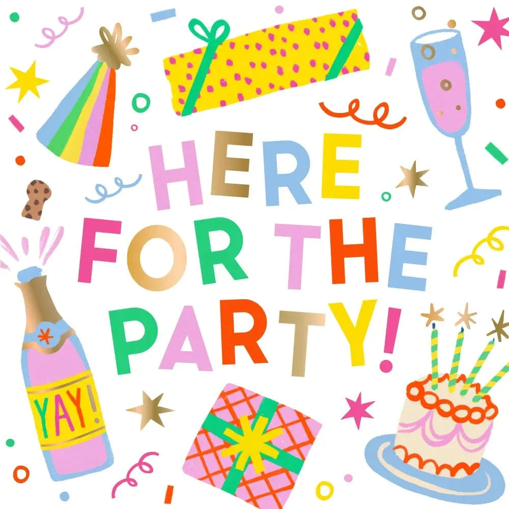 Here for the Party Cocktail Napkins