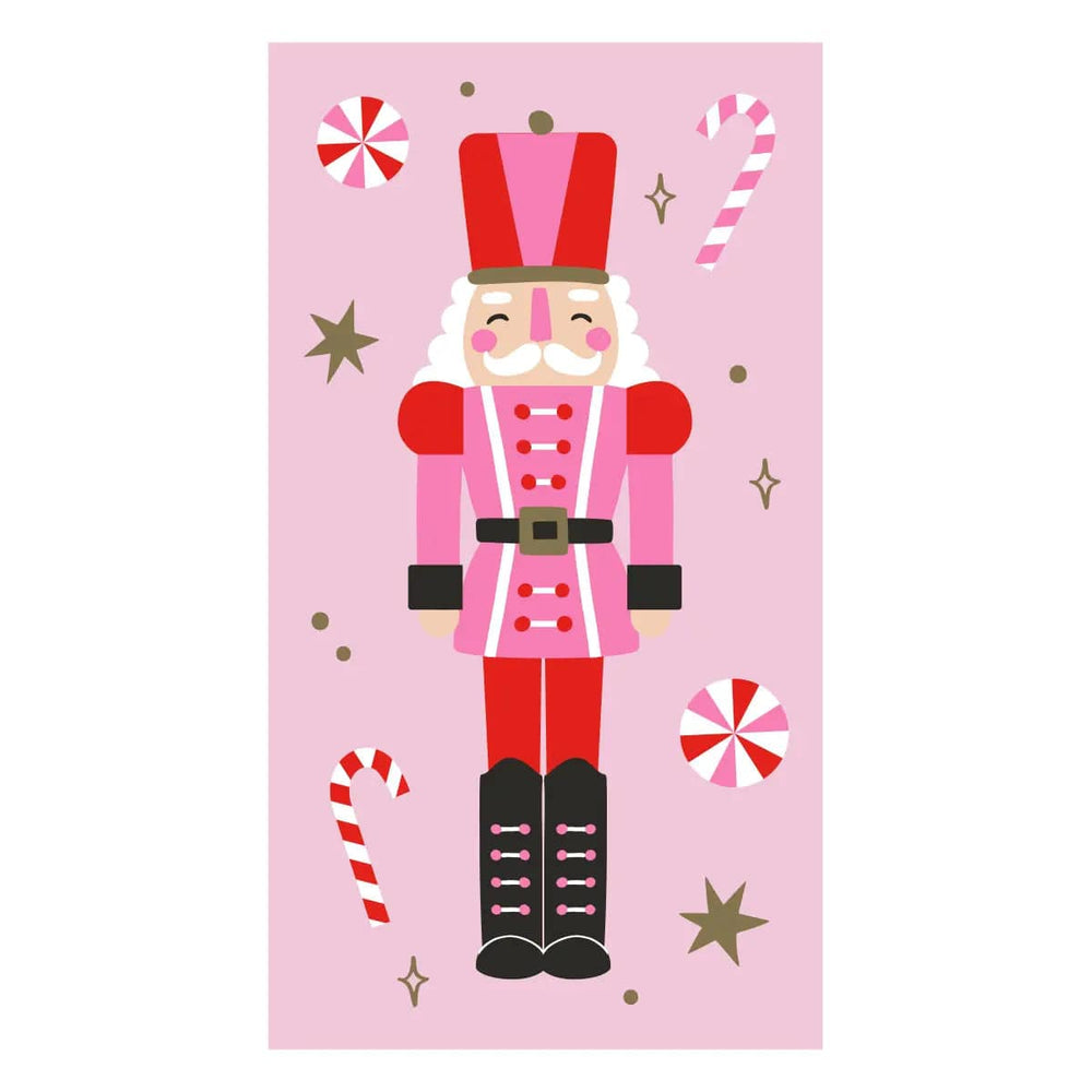 Soiree Sisters Pink Nutcracker Guest Towel Napkins