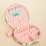 Spartina Palm Paradise Large Round Jewelry Travel Case