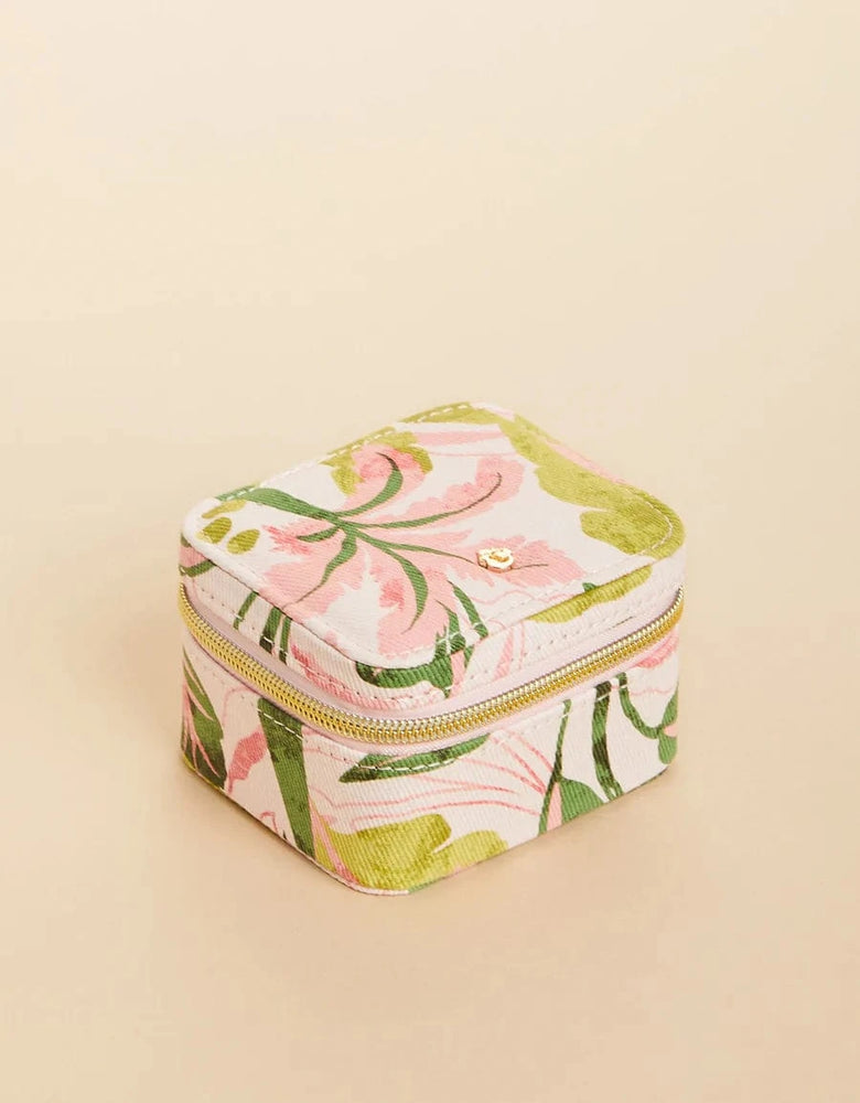Palm Paradise Stow & Go Jewelry Travel Case