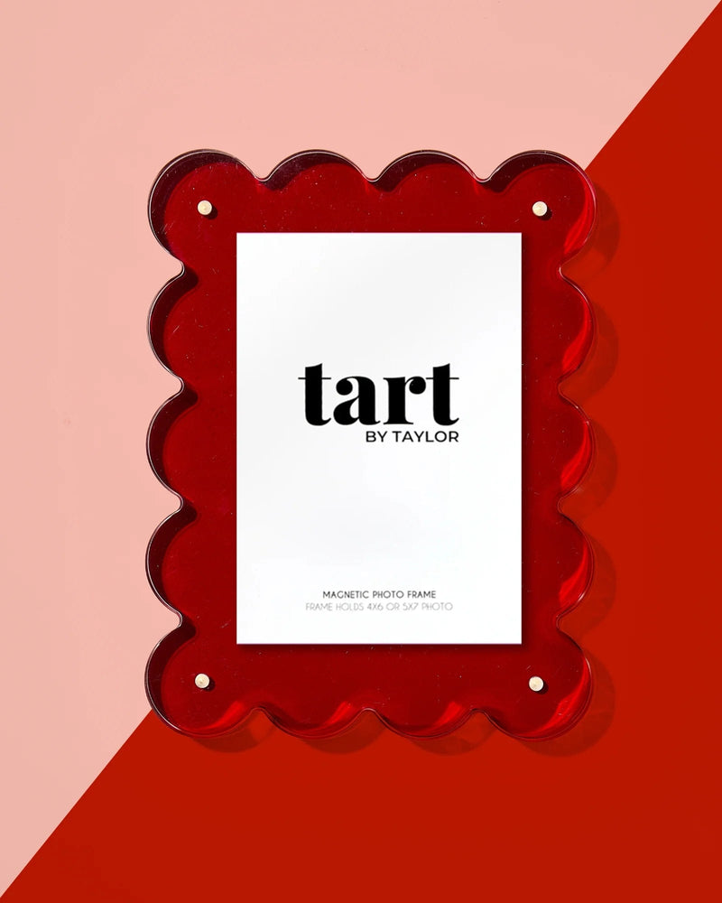 Tart By Taylor Red Acrylic Frame