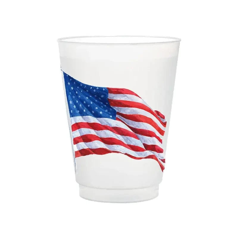 Taylor Paladino American Flag Frosted Cups