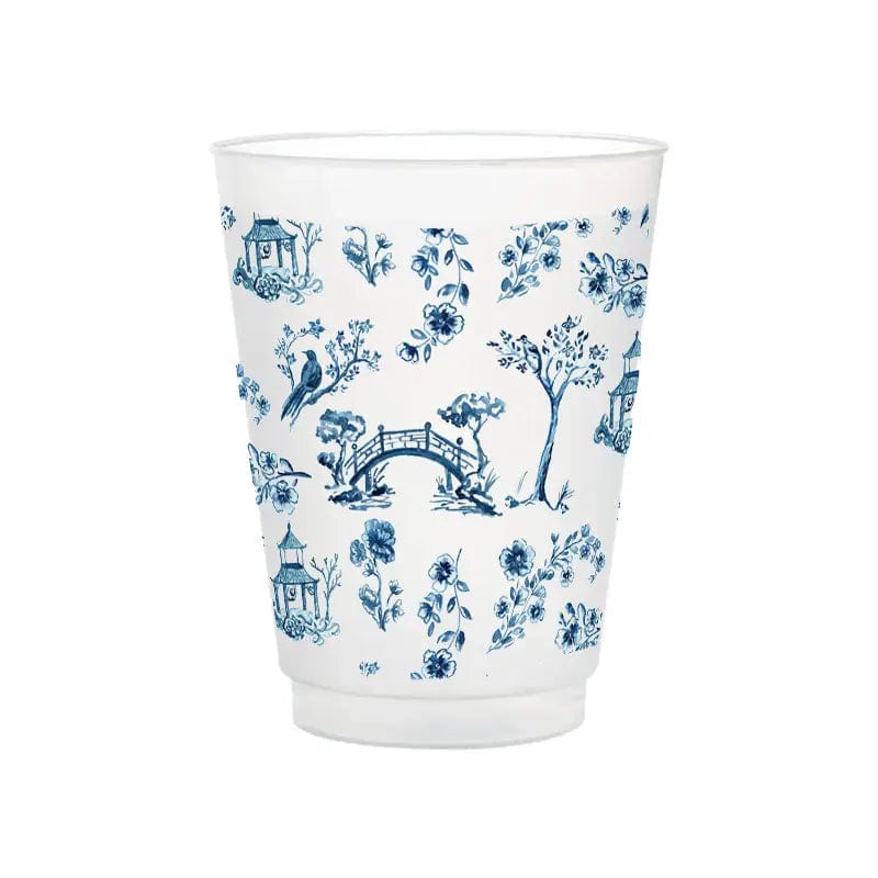 Chinoiserie Frosted Cups