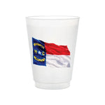 NC Flag Frosted Cups