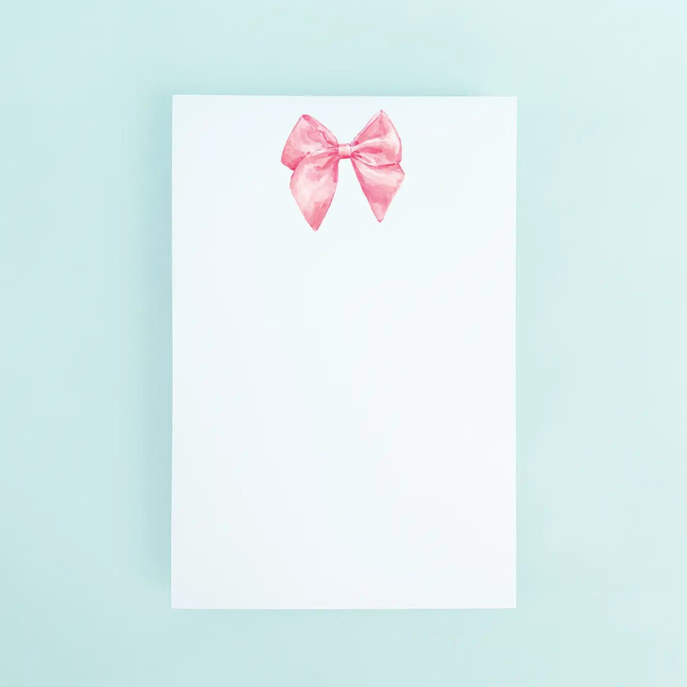 Pink Bow Notepad