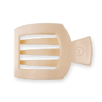 Almond Beige Large Flat Square Clip